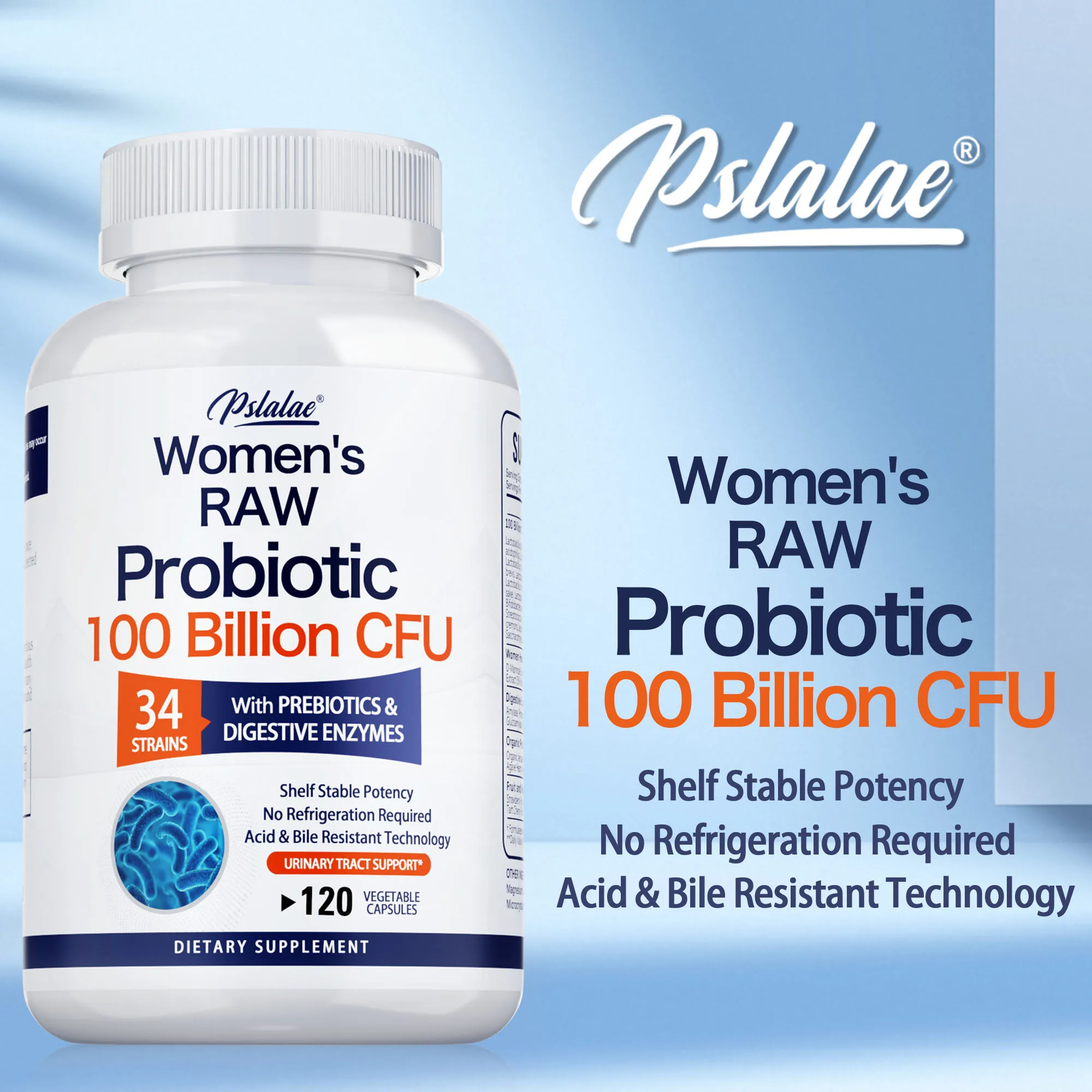 

Женские пробиотики RAW 100 миллионов CFU — здоровье желудочно-кишечных сокращений, способствующее движение кишечника, способствует пищеварение и повышает иммунитет