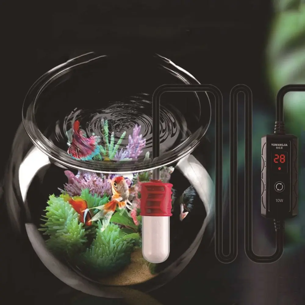 

10/15W Mini Fish Tank Heater Energy Saving Automatic Aquarium USB Heating Rod Temperature Controller Adjustable