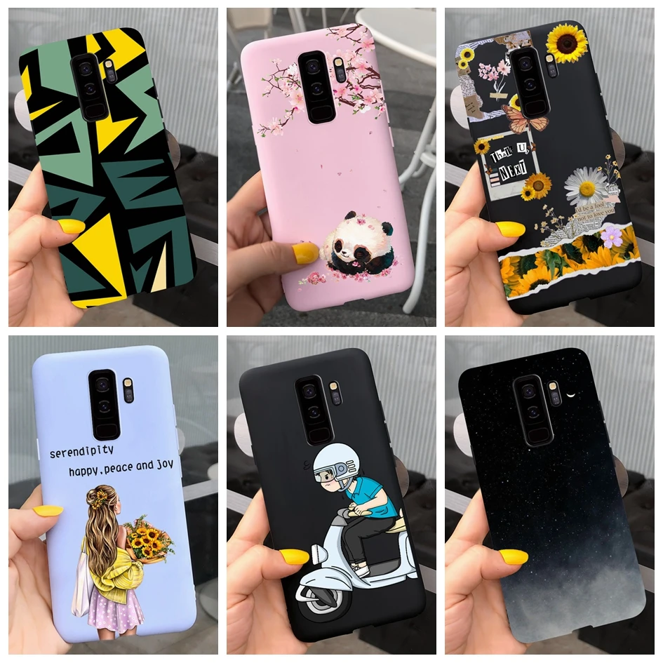 For Samsung Galaxy S9 Case G960F/DS Phone Cover Luxury Cartoon Soft Slim Funda For Samsung S9 Plus G965F S9+ Coque S9Plus Bumper