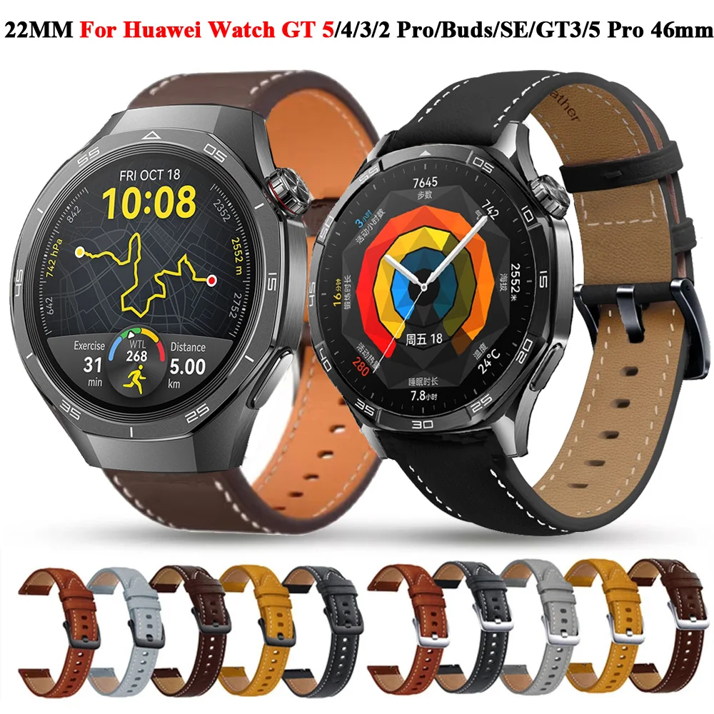 22mm Silicone Strap For Huawei Watch GT5 Pro 46mm Watchband Bracelet For Huawei GT4 46mm GT 5 GT3 GT2 Pro Smartwatch Wristband