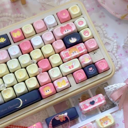 New Sailor Moon Warrior Keycap Set 138 Keys XOA Cherry Profiled PBT Customized MX Switch Mechanical Keyboard Keycaps Accessories