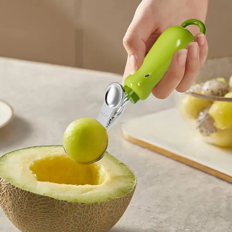 Cuchara de excavación multifuncional de acero inoxidable, cuchara para helado Haagen Dazs, cuchara para helado, cuchara para fruta, herramientas de cocina para el hogar