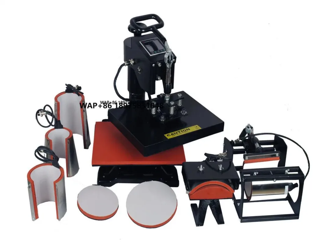 

9 in 1 Combo Heat Press Machine Transfer Digital T-Shirt Printing Machine for Mug Cap Sublimation Printer