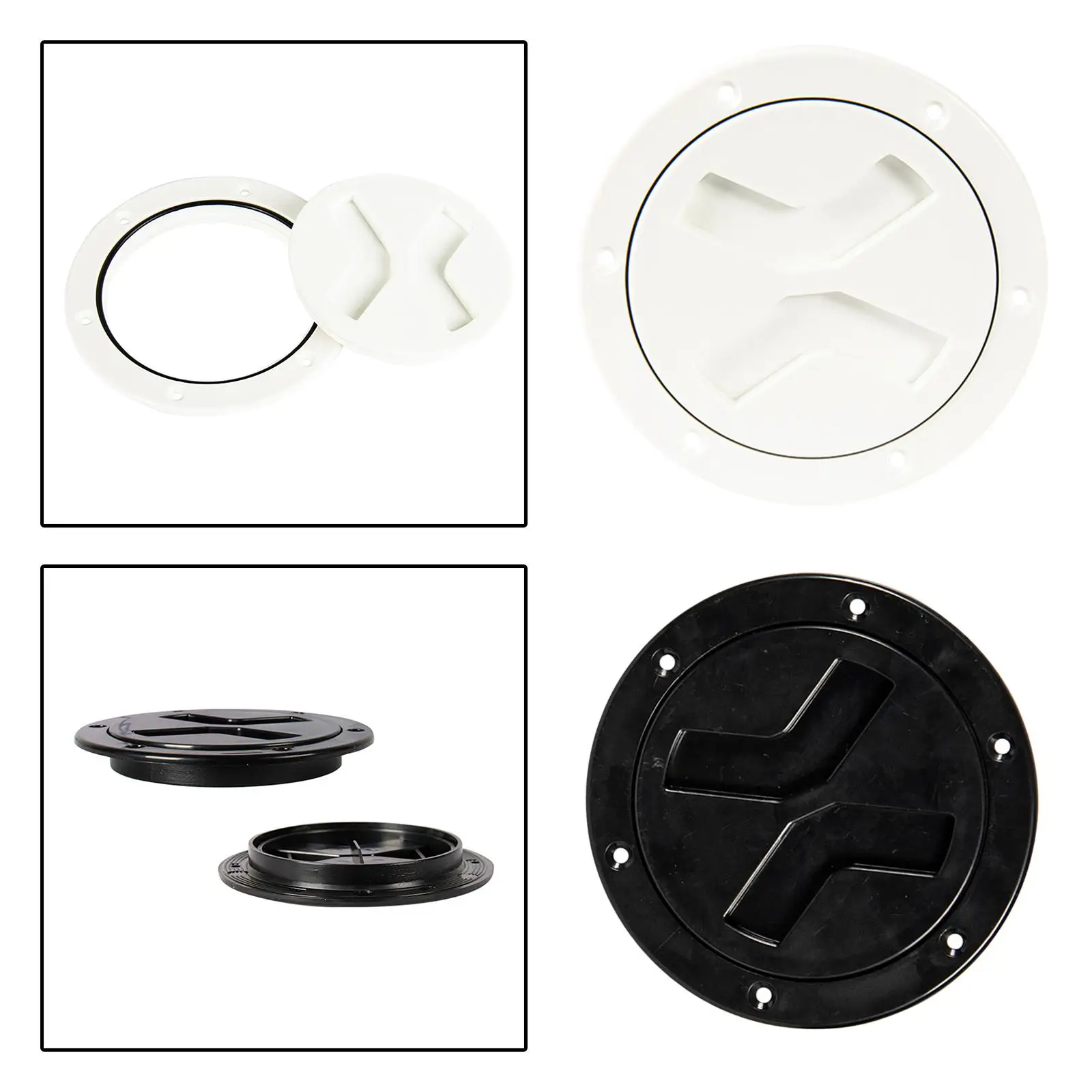 

ABS Marine Deck Hatch Cover Water Tight Round Inspection Lid for Boat Yacht Speedboat Storage