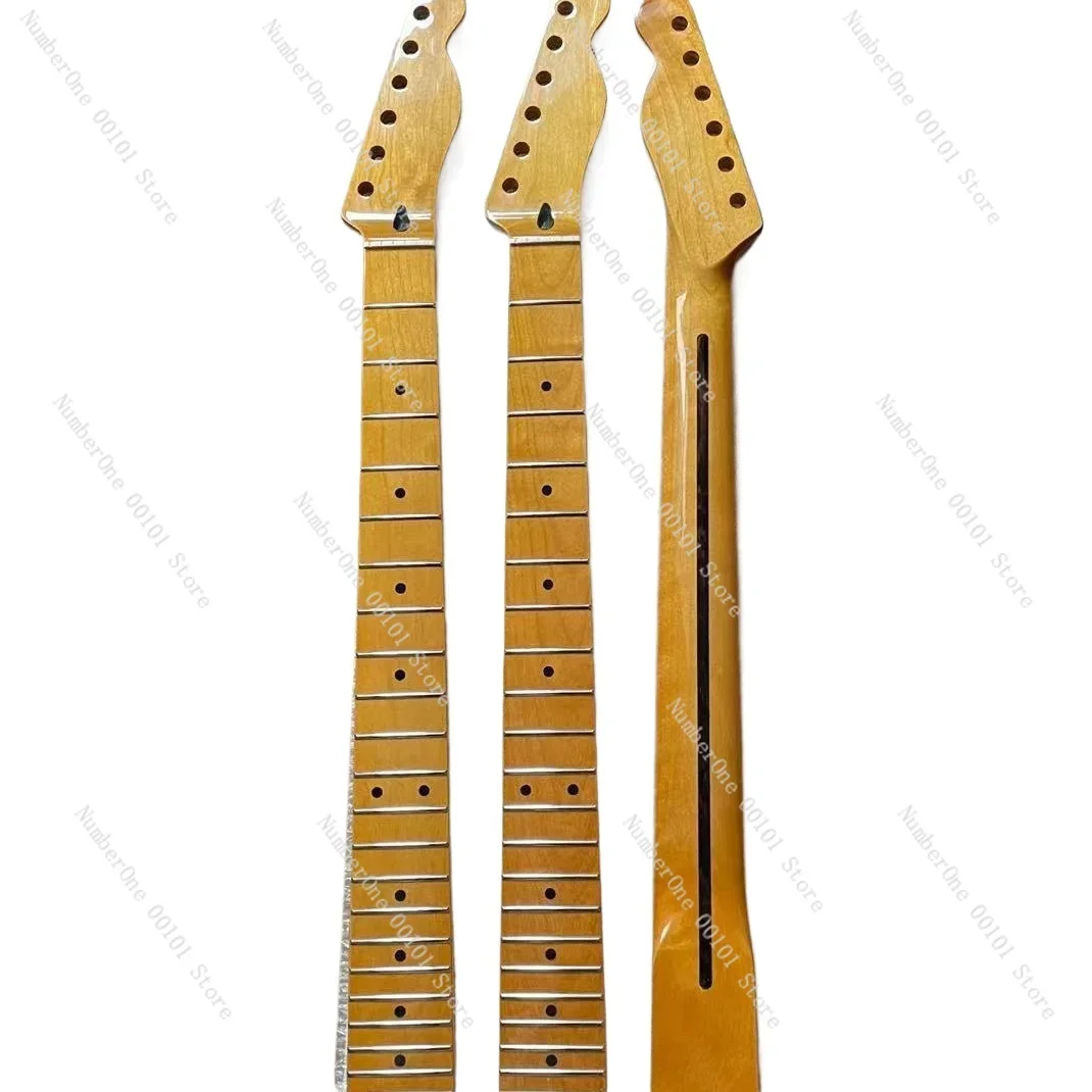 

Yellow DIY Electric Guitar Bright Light Neck Maple Set Electric Guitar Handle Guitar Accessories