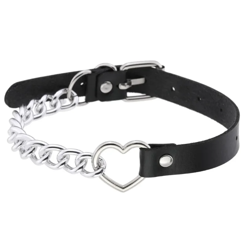 1Pc Harajuku Gothic Spike Niet Stern Halsketten Collares Hip Hop Rock Schwarz Bowknot PU Spitze Leder Sexy Y2K Mädchen halsband Schmuck