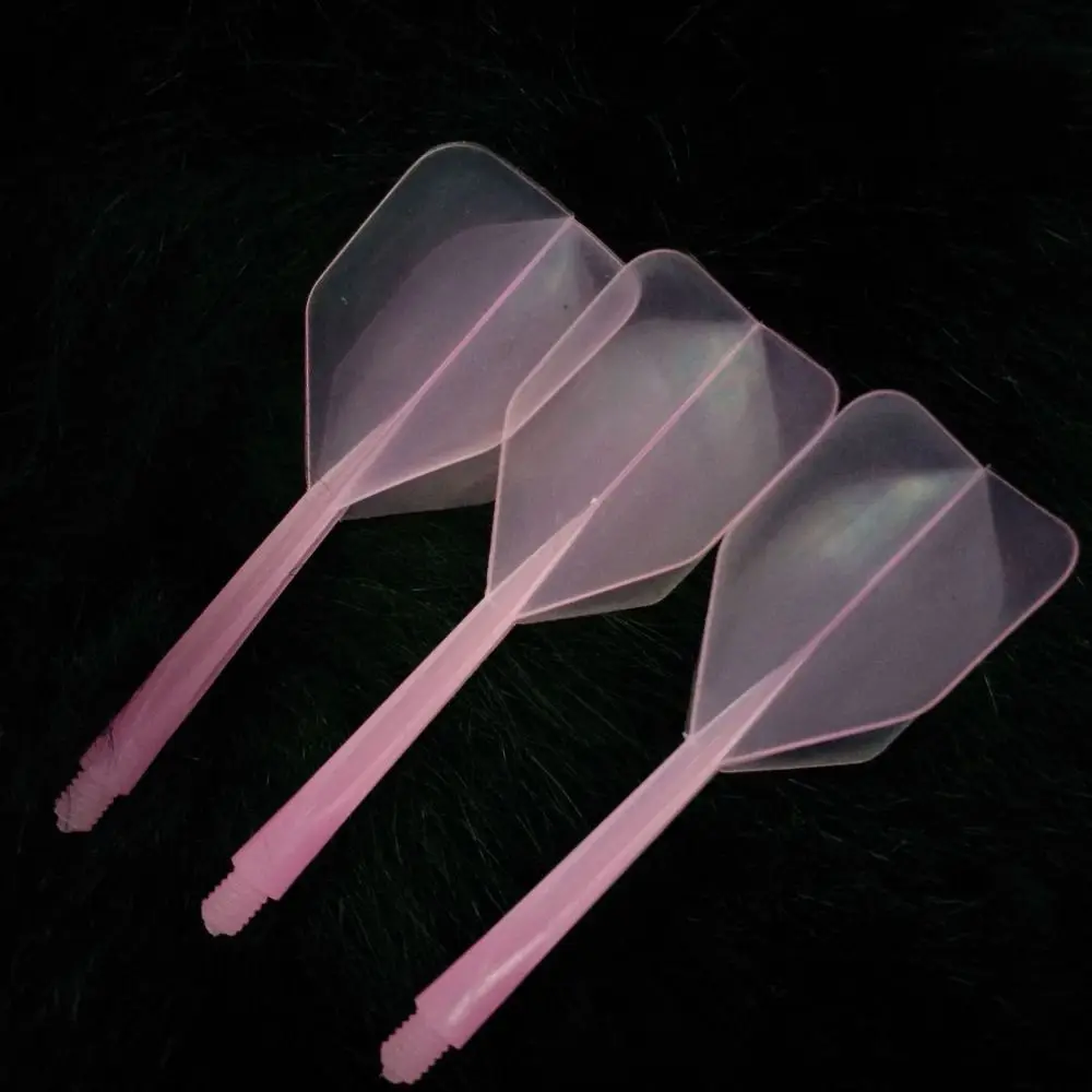 

3PCS Durable 2BA Darts Tail Plastic Shafts Anti-fall Darts Flights Multi-color Transparent Dart Flights