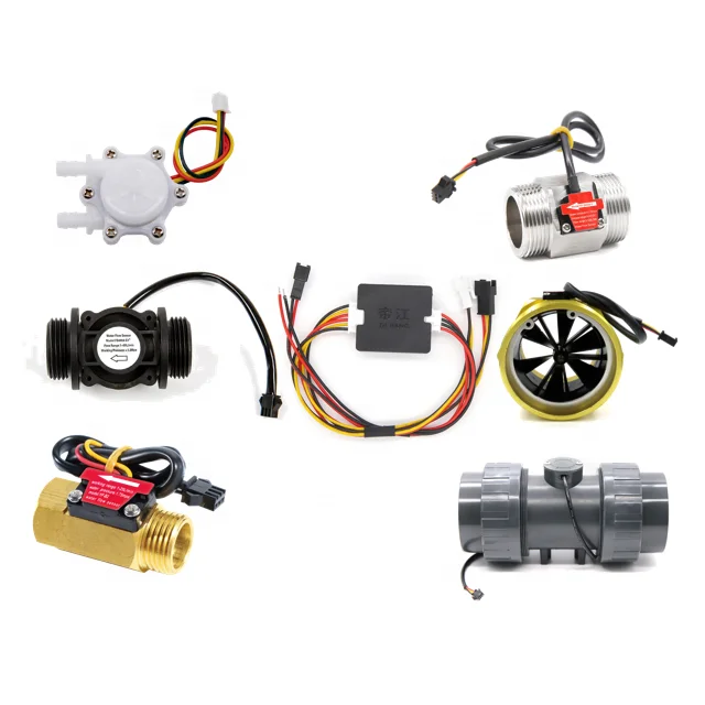 RS485 Modbus Water Flow Meter DN6 - DN100 SUS/Plastic Hall Effect NPN Pulser Flow Sensor for Monitoring Water Level /Total Flow