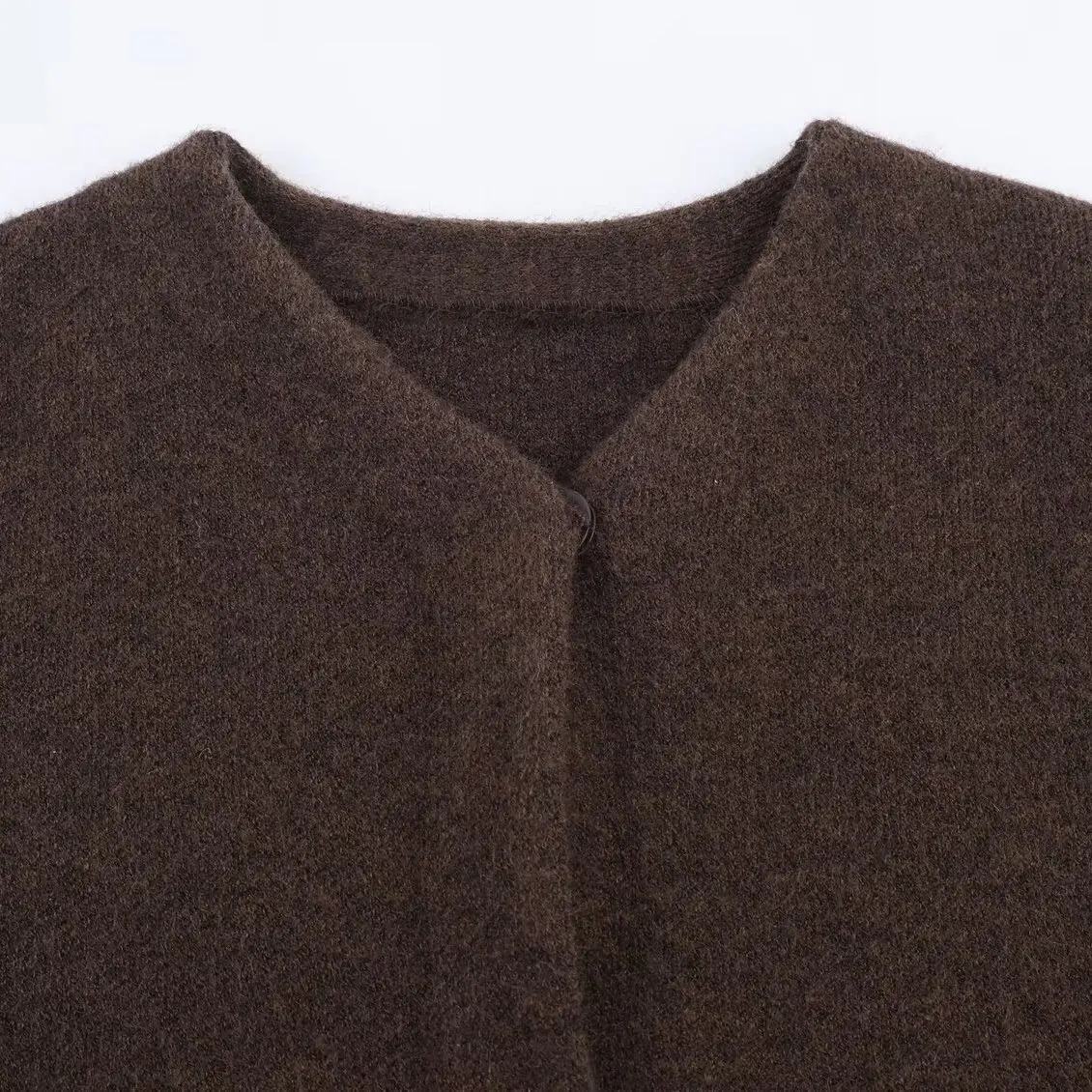 Europese patchwork gebreide jassen met enkele borst Slimfit All Match Jurken met ronde hals Herfst Winter Fashion Party Set