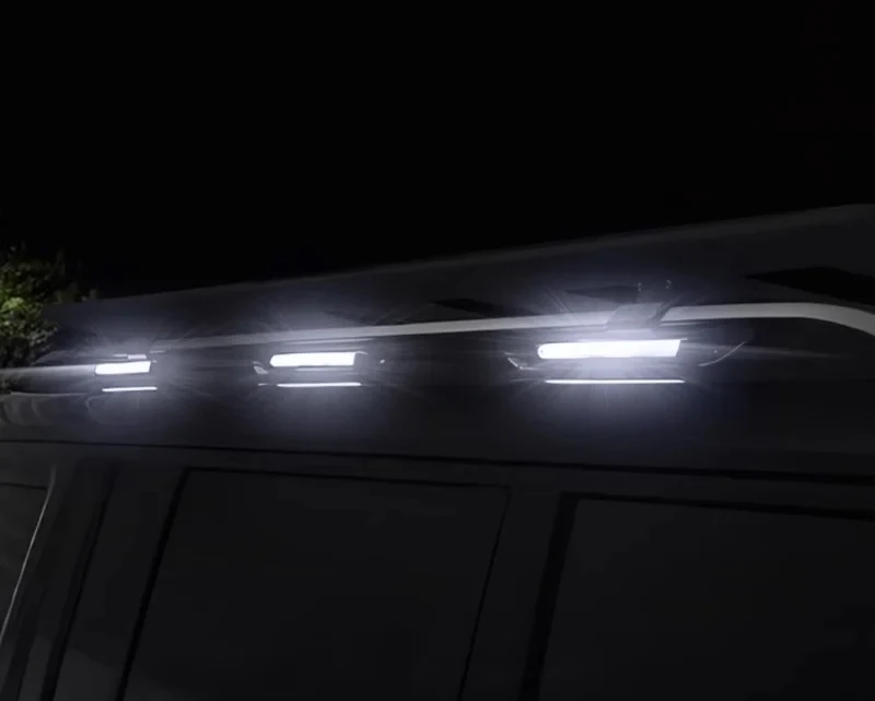 Roof Luggage Rack LED with Side Lights Luggage Rack Fit for JETOUR Traveler T2 2023-2025 Car Luggage Rack Exterior Decoration