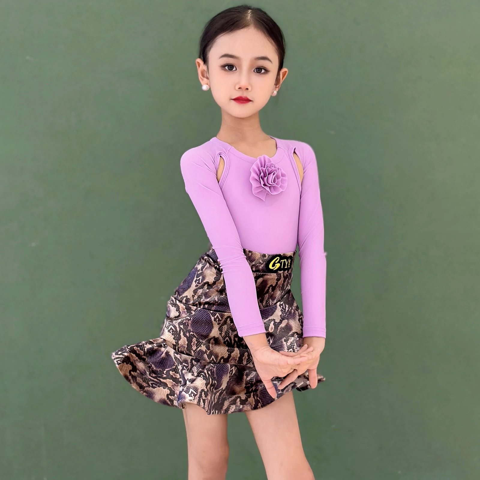 Meisjes Salsa Samba Tango Danskostuum Latin Dans Jurk Meisjes Dans Rok Ballroom Jurk Standaard Kind Latin Oefenjurk