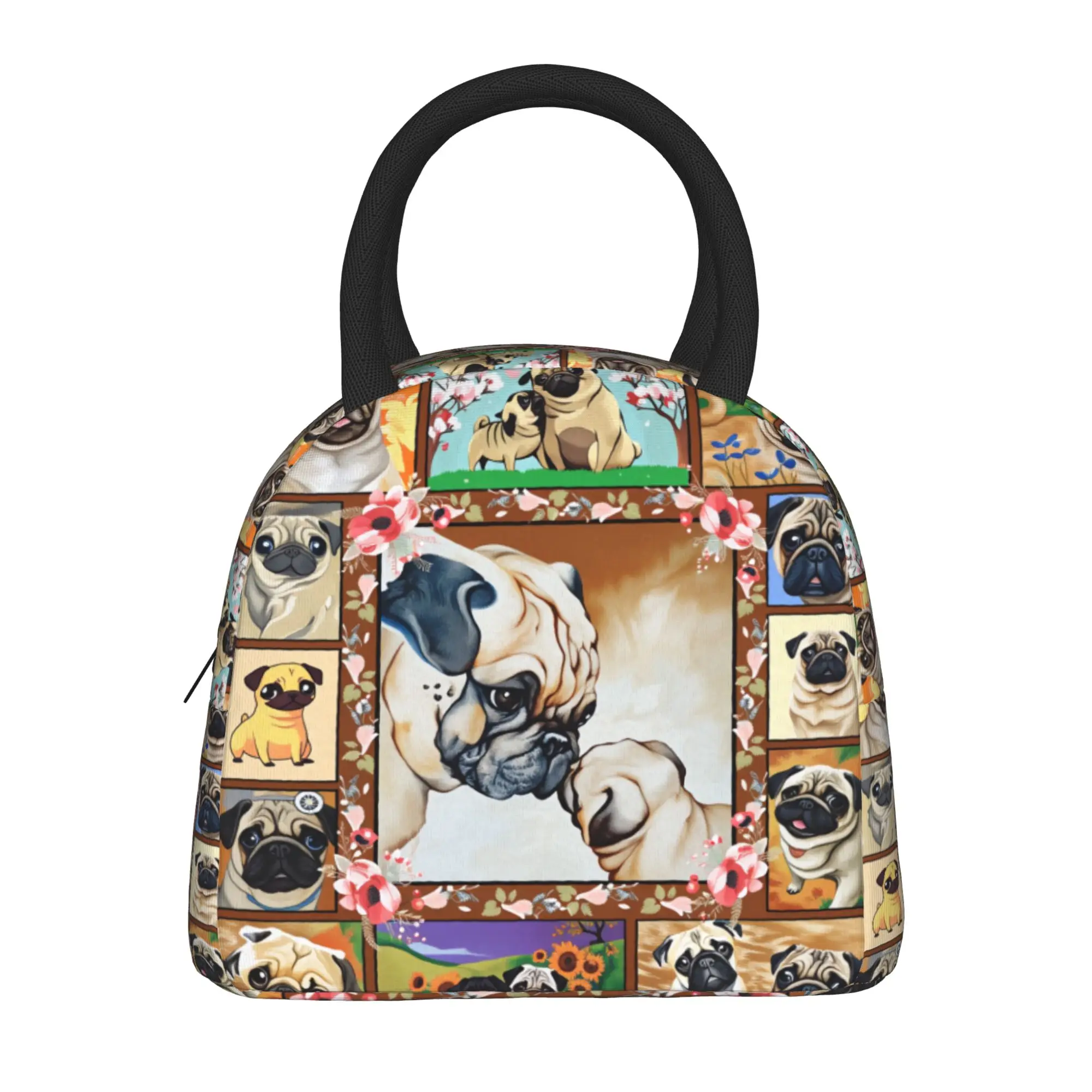 Side Eye Dog Suspicious Look Meme Lunch Bag Cute Lunch Box Outdoor Picnic Portable Thermal Lunch Bags For Men Design Cooler Bag