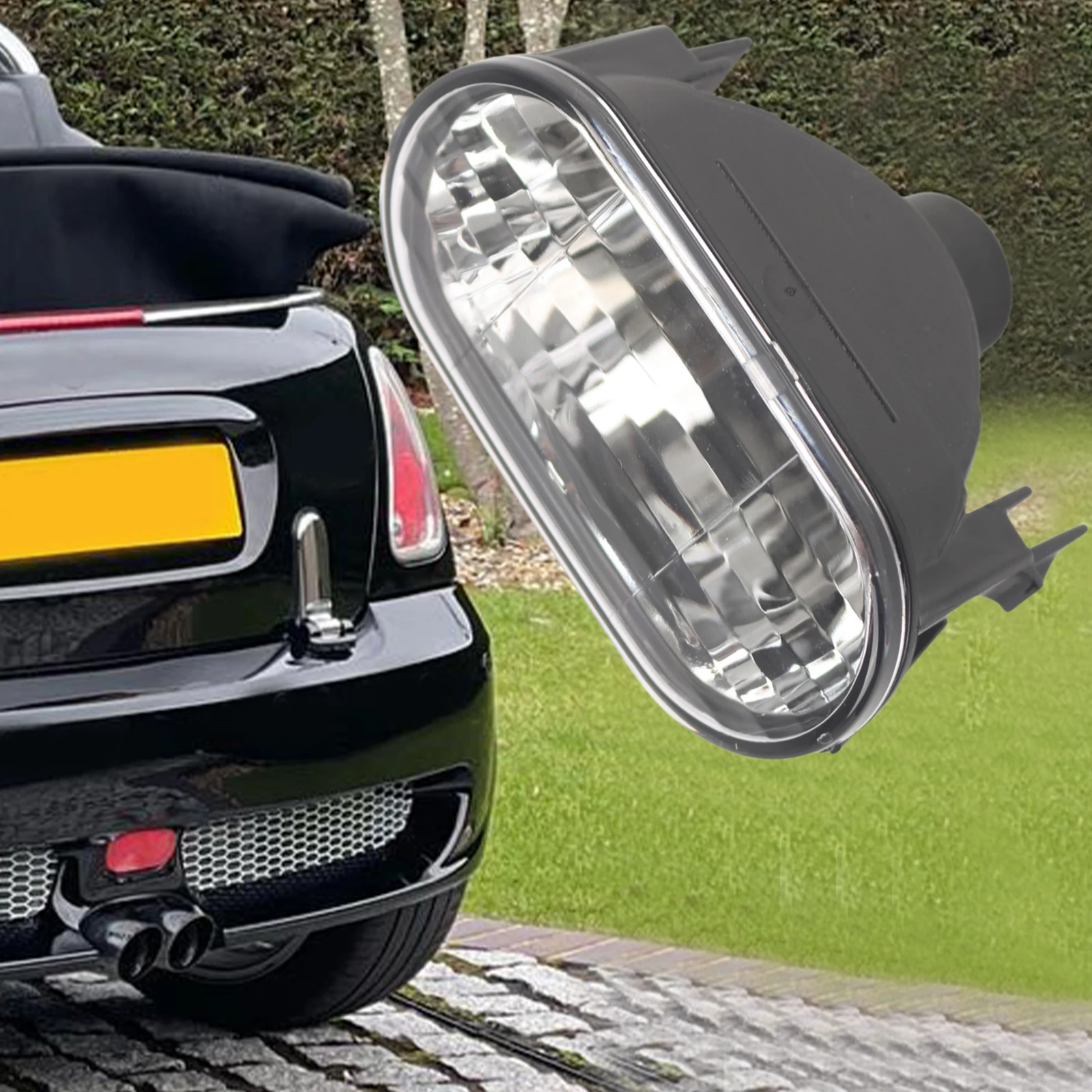 Center Rear Fog Lamp for Mini Cooper R50 R52 R53 White Housing Direct Replacement No Bulb 2004 2005 2006