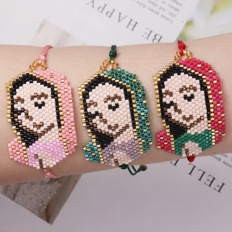 ZHONGVI Creative Madonna Bracelet Miyuki Bead For Women Bracelets Love Heart Pulseras Fashion Trendy Jewelry Wholesale Gifts