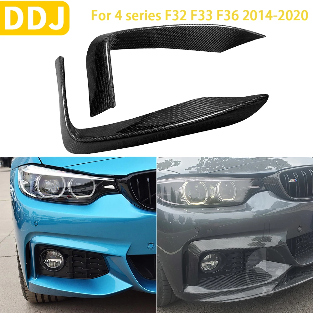 

For BMW 4 Series F32 F33 F36 2014 2015 2016 2017 2018 2019 2020 Accessorie Carbon Fiber Car Front Bumper Air Knife Trim