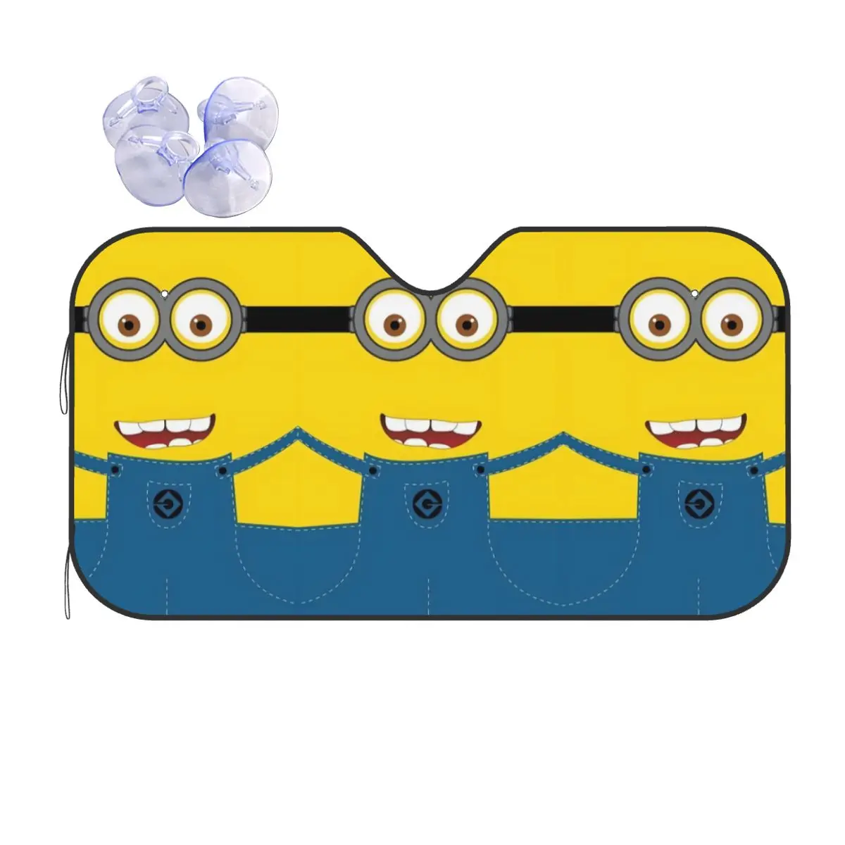 

Custom M-Minions Anime Cute Windshield Sunshade Folding Blocks UV Rays Sun Visor Protector