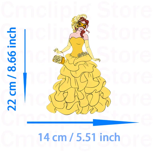 Cartoon Beauty and the Beast Patches for clothes self-adhesive thermo-stickers for children stripes appliques vinyl stickers