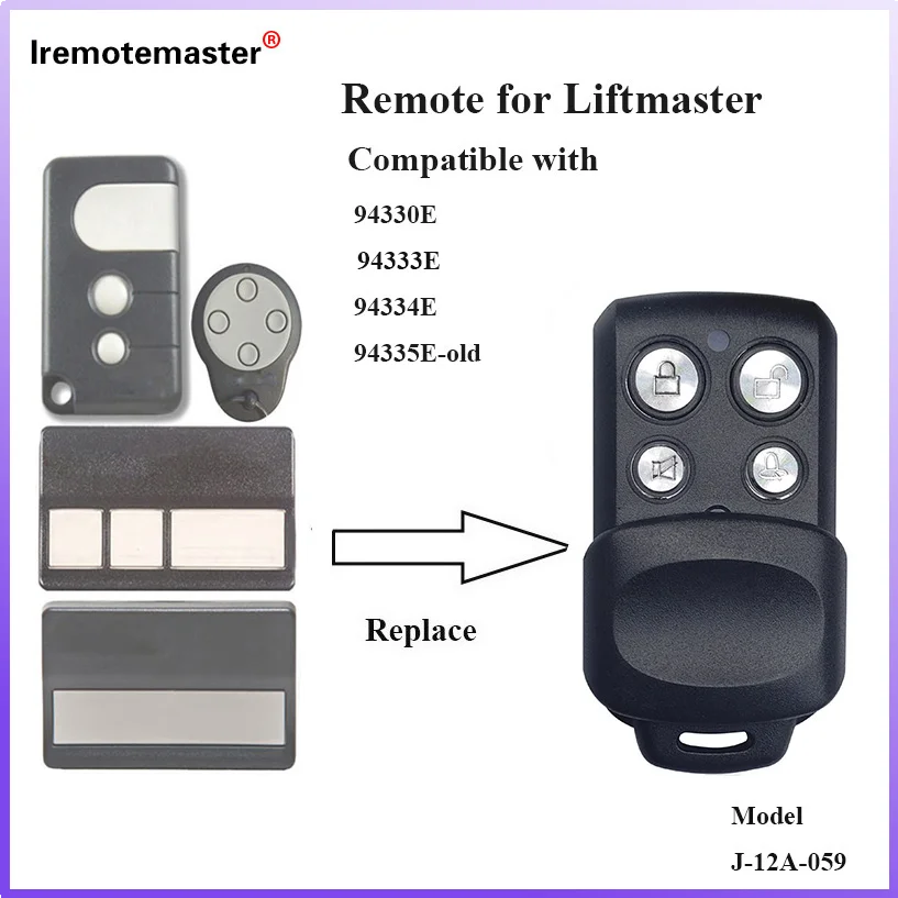 Imagem -02 - para Liftmaster 94335e Controle Remoto da Porta da Garagem 433.92mhz 84335eml 84335e 1a56397 C945 C940 C943