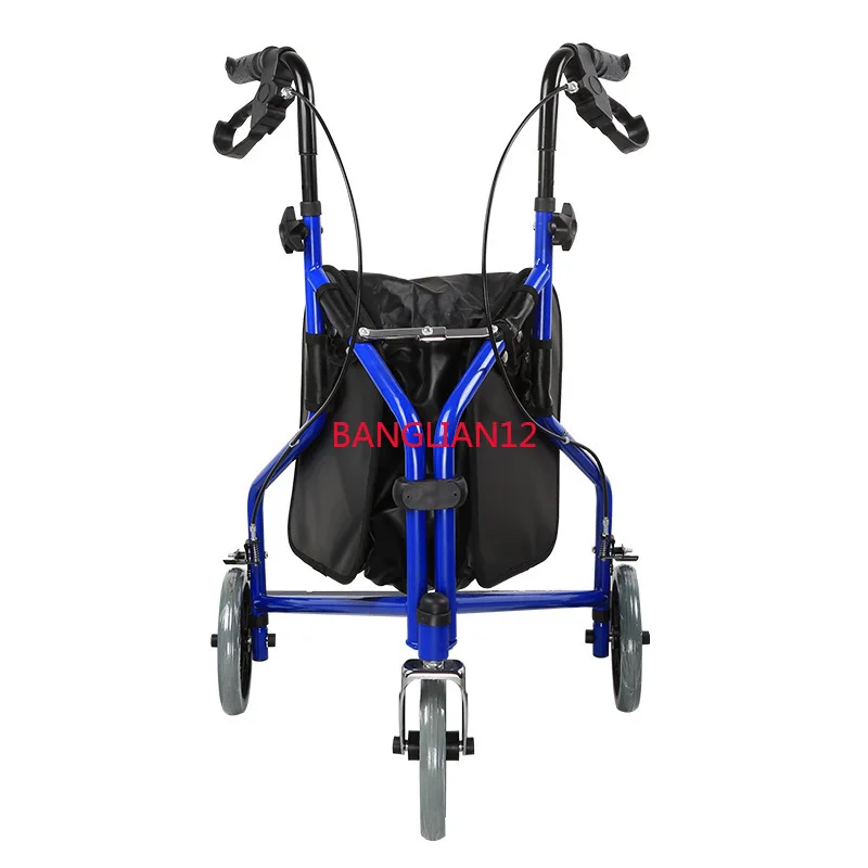 

Rehabilitation assistance trolley shopping cart foldable with brakes
