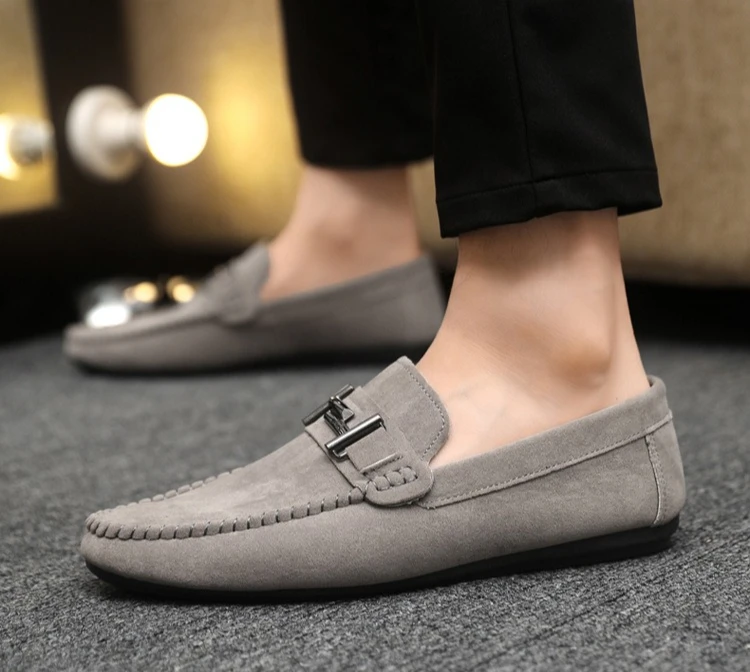 Frühling/Sommer Mode Herren Casual Slipper Rutschfeste Slip-On Schuhe Herren Fahrschuhe – Detail 13