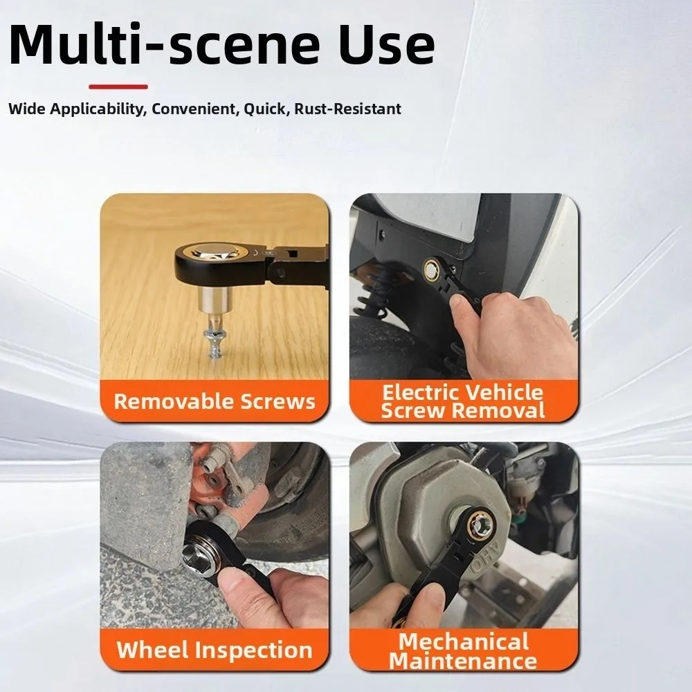 

Durable 26 In 1 Ratchet Wrench Set Multifunctional Flexible Head Flex Head Wrench Mini Hand Wrench Hand Tool