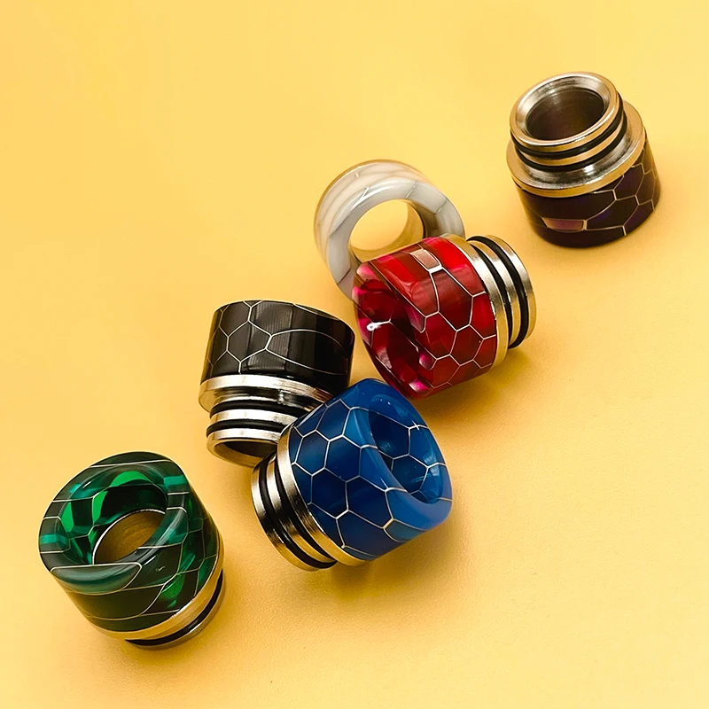 Snakeskin Epoxy Resin 810 Drip Tips Mouthpiece for TFV12 Prince Tank Dead Rabbit/Zeus x /Kylin RTA Tank Accessories