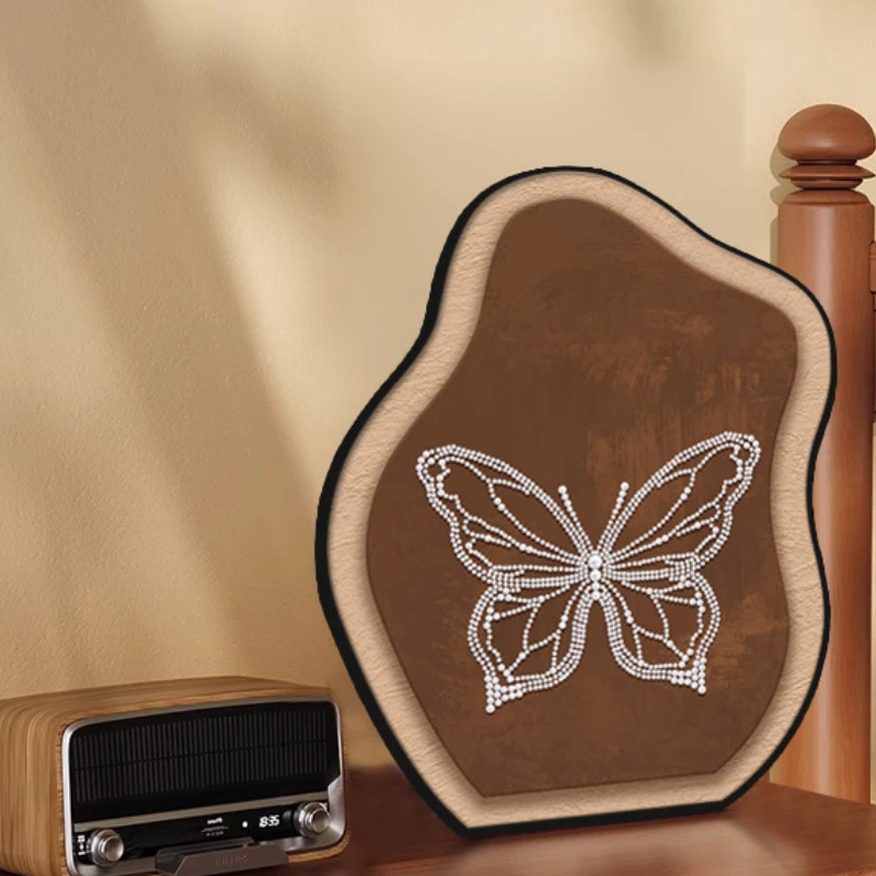 

Pearl painting butterfly desktop ornament living room TV cabinet home decorative painting creative bedside table