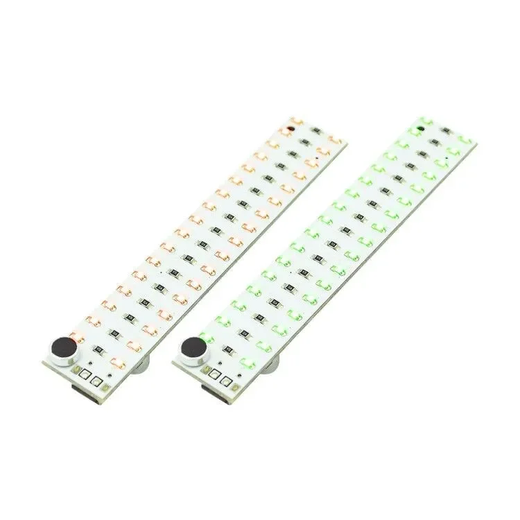 2*17 LED USB Mini Voice Control Audio USB Music Spectrum Light Flash Volume Level Indicator LED for MP3 Amplifier