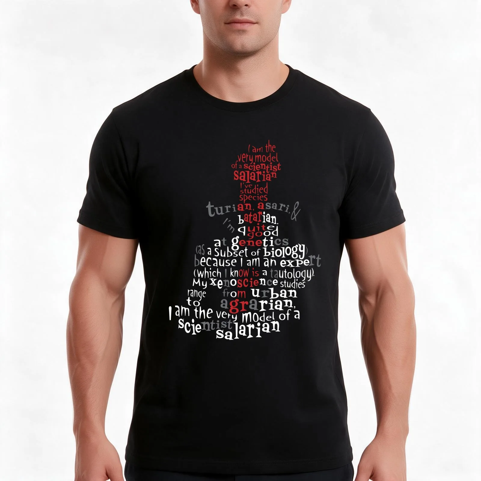 Scientist Salarian (no borders version) T-Shirt Summer Casual Cotton Tee Oversized Streetwear Tops Vintage Graphic Print