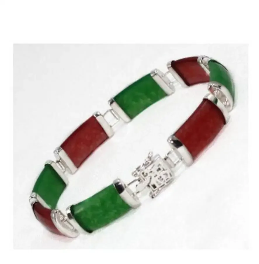 

Fashion jewelry Beautiful red green stone Bracelet mix colour