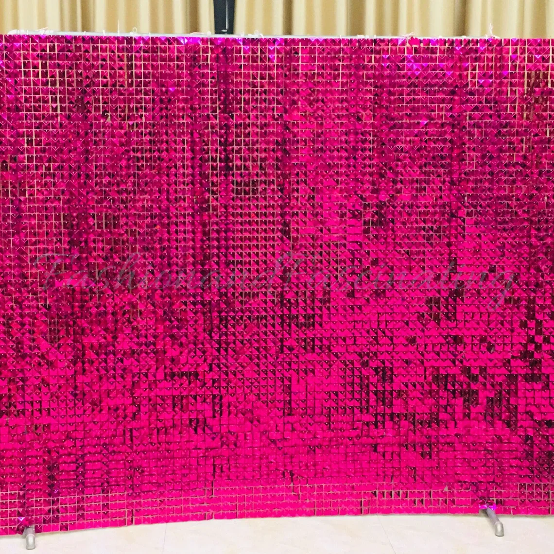 

21Pcs/Lot Sequin Wall Panel for 3ftx7ft Photo Backdrop Shimmer Wall Backdrop for Birthday Wedding Engagement Wall Disco Backdrop