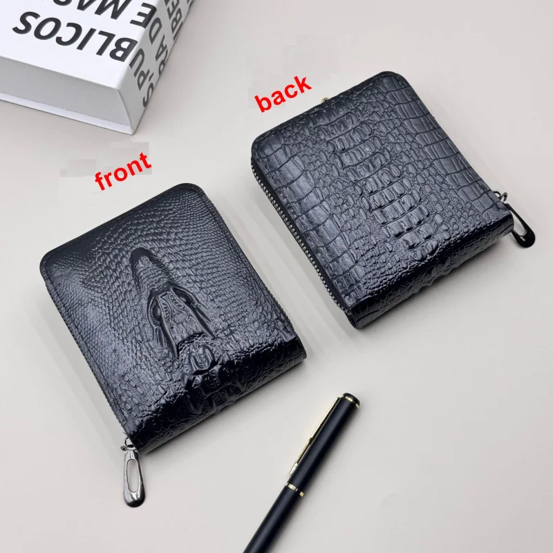 Men's Short Wallet Animal Pattern PU Moneybag Multi-Card Slot Coin Purse Pocket