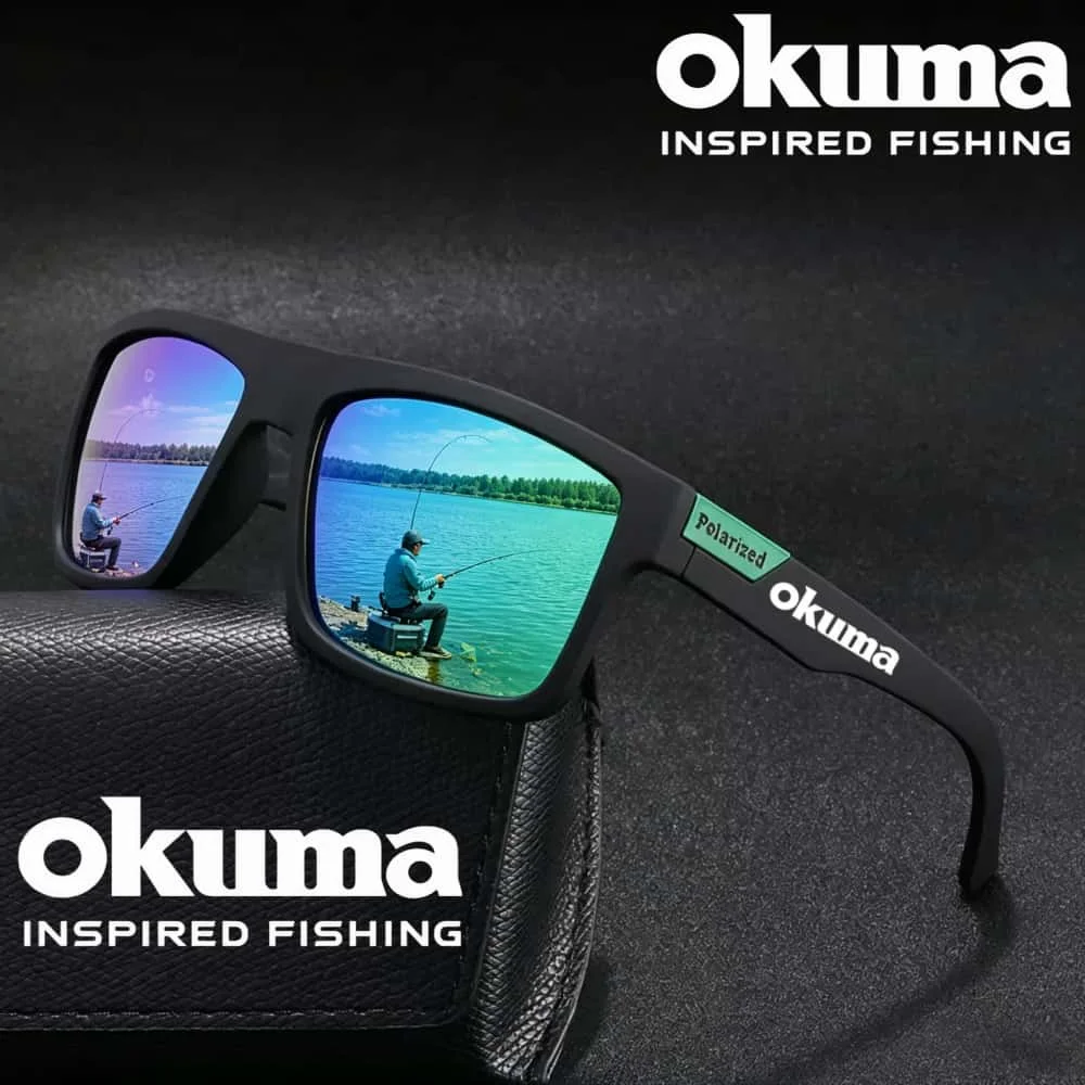 Neue Okuma polarisierte Brillen, Sport- und Radfahrbrillen, UV-beständige Sonnenbrillen, modische Fahrsonnenbrillen, Okuma Angelbrillen