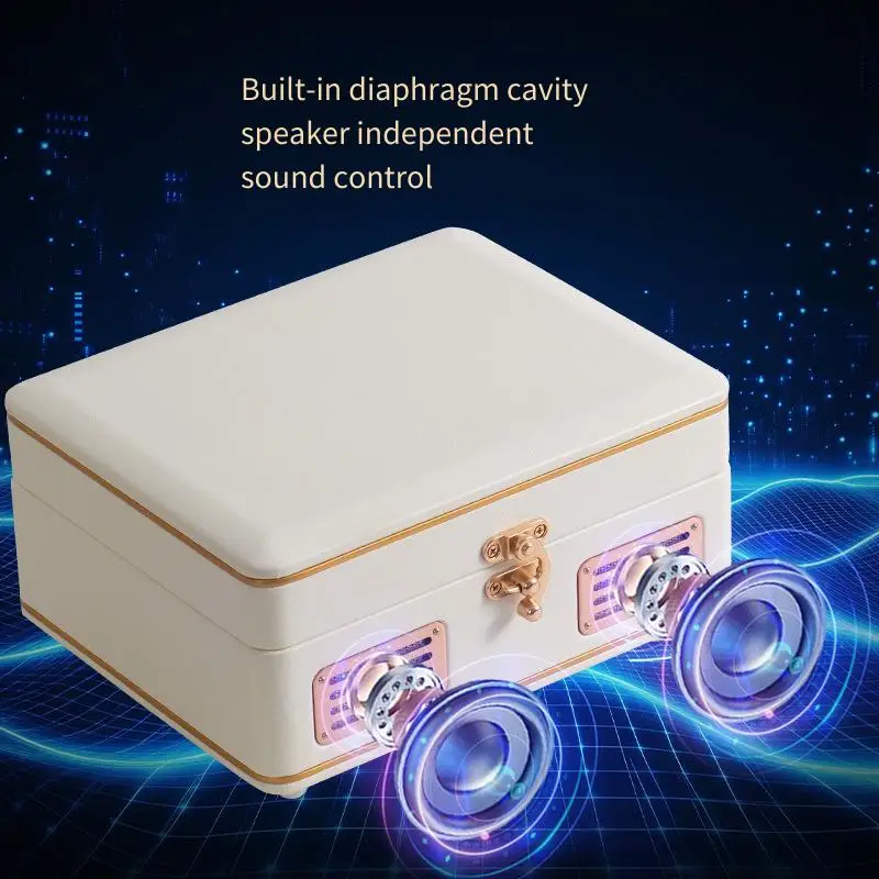 

Portable CD Player Mini Home Bluetooth Speaker Rechargeable Retro Audio CD player
