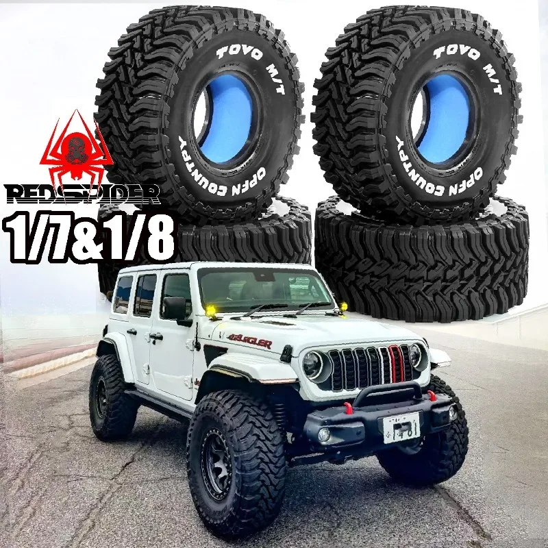 

Комплект из 4 шин 2.2 дюйма для радиоуправляемых моделей 1/7 1/8 MJX H8H, YK4083, Crossrc Big Rhino - Легкоуправляемые радиоуправляемые машинки