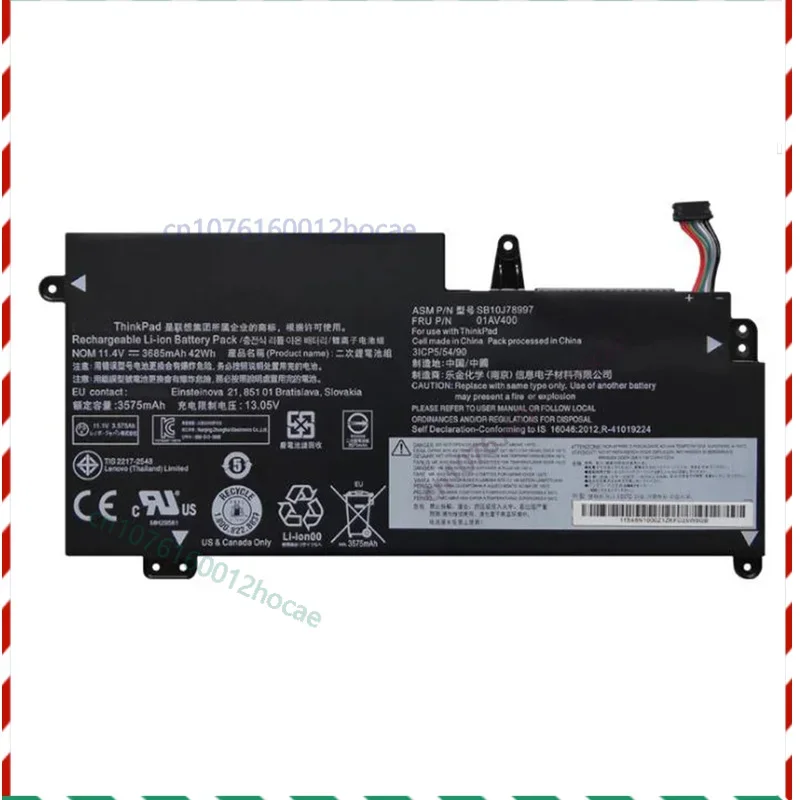 01AV400 Battery for Lenovo ThinkPad S2 2018 20L1A006CD 20L1A007CD S2 20GUA004CD