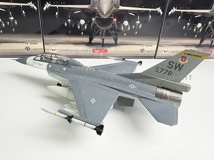 1/72 Scale Aircraft U.S. F-16D Fighter Jet 19th Squadron MiG Killer F-16 Diecast Finished Military Airplanes Models Metal Gift