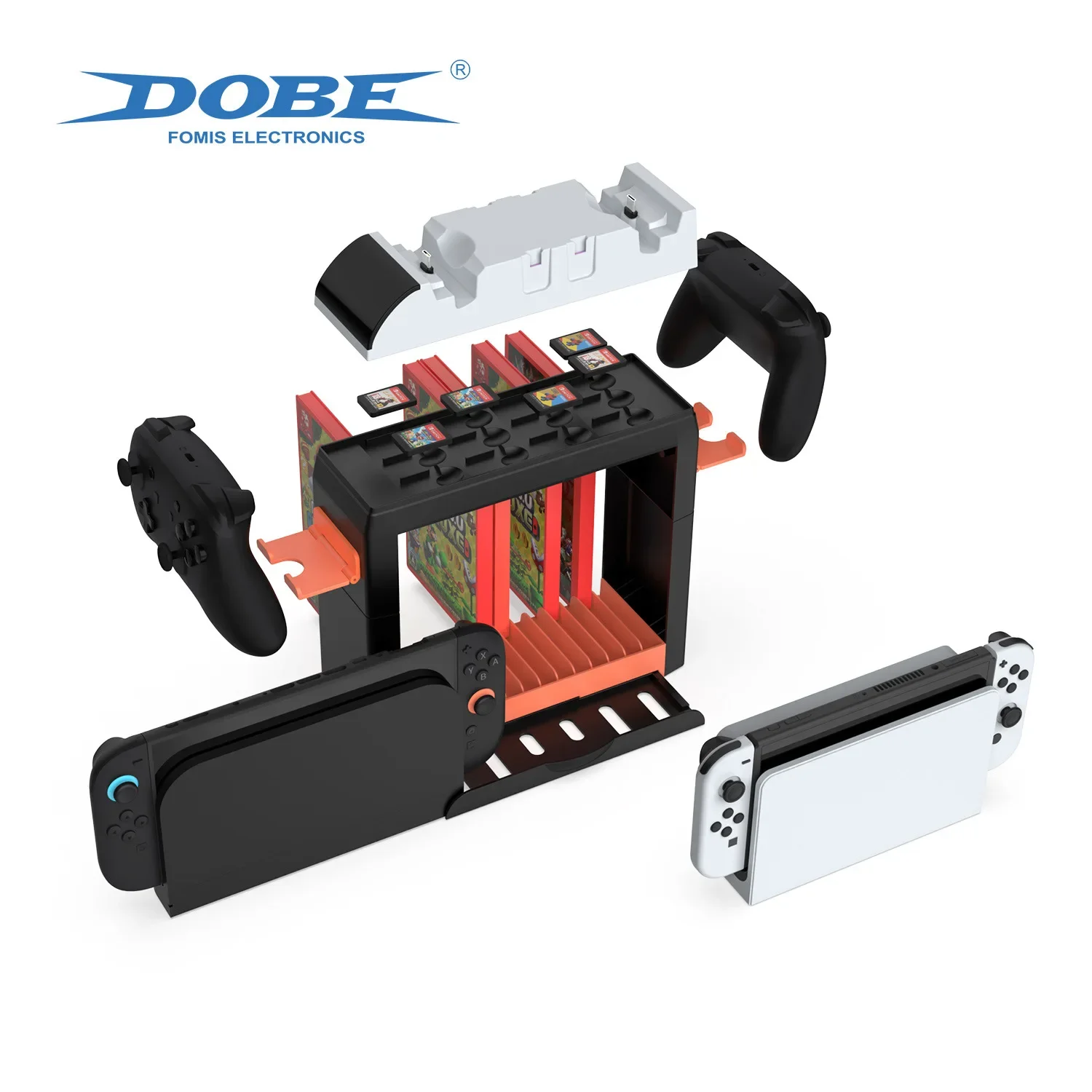 

TNS-19051B For Switch2 multifunctional storage rack base for Switch 2 host universal disc storage rack can store game cards