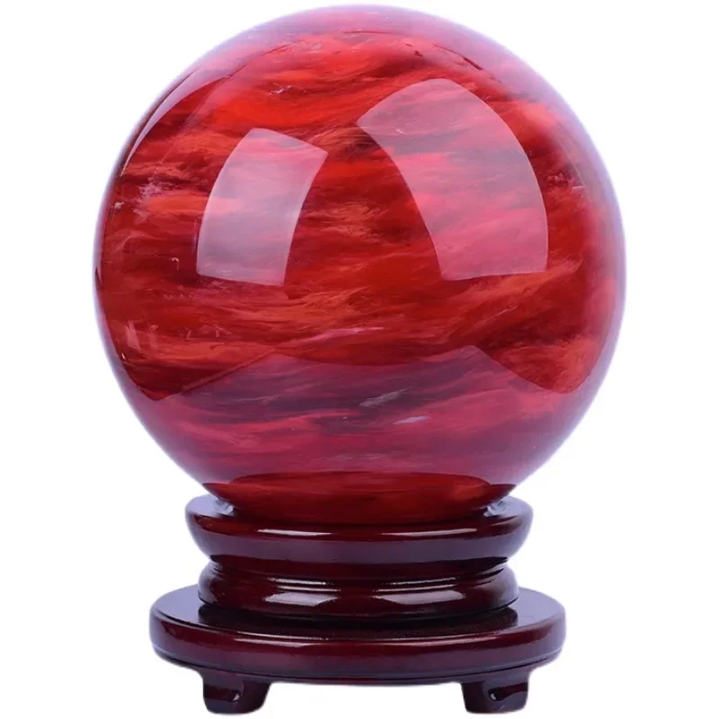 Dly Natural Red Crystal Ball Ornaments