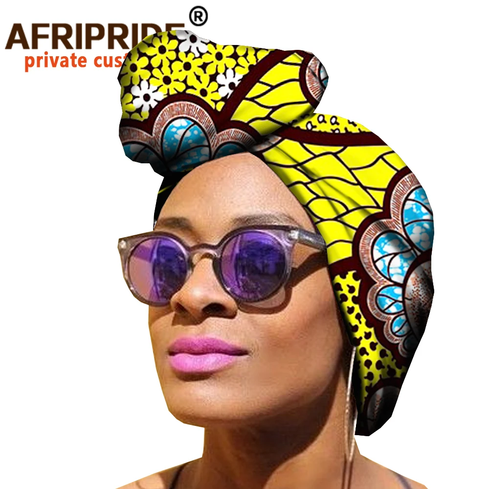 

Fashional African Style 50cm*150cm Head Wrap for Women Ankara Print 100% High Quality Batik Cotton Women Head Wrap A18H005