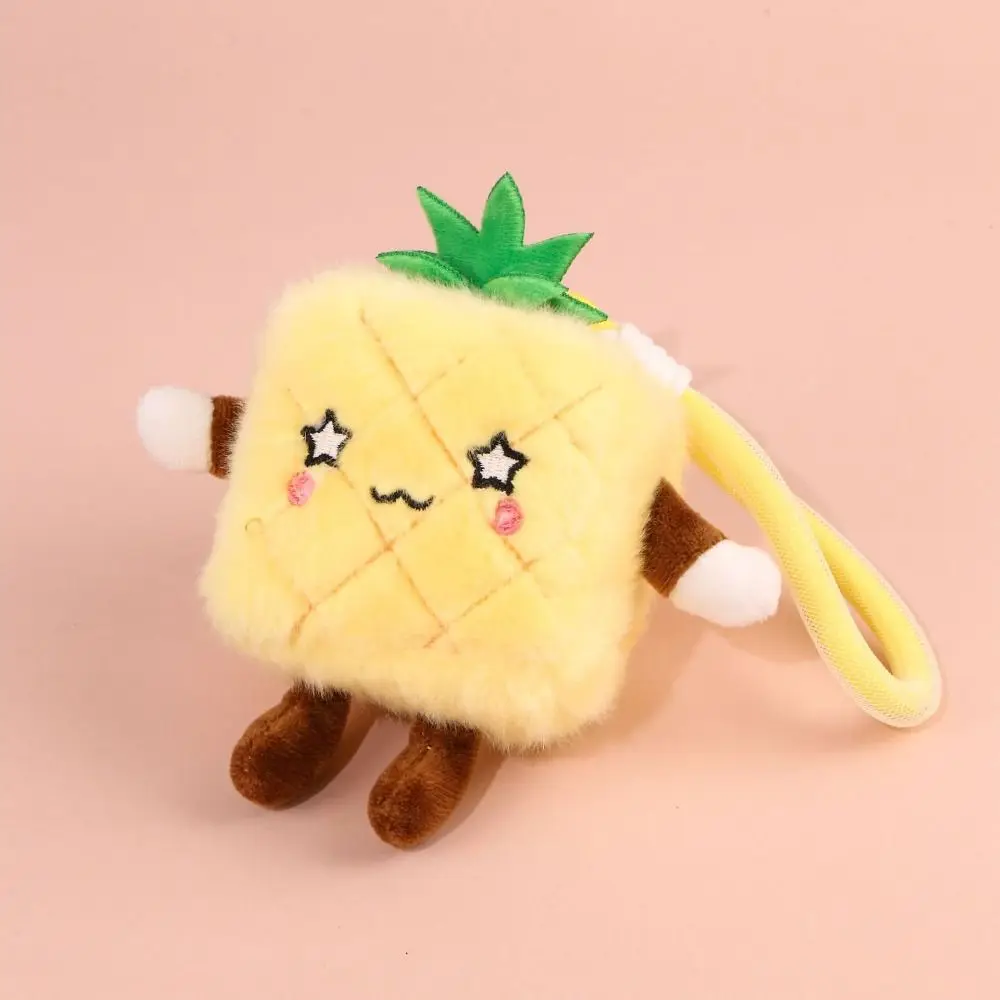 

Fruit Fruit Plush Keychain Carrot Strawberry Pineapple Keychain Mini Key Chain Mangosteen Pendant Backpack Pendant