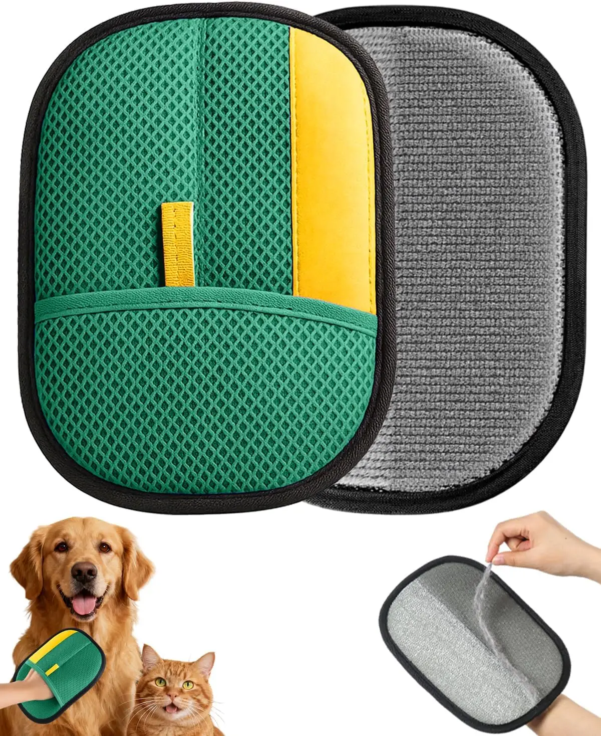 

Усовершенствованная перчатка для удаления шерсти домашних животных (для кошек и собак), многоразовый инструмент для ухода за мебелью, автомобильными сиденьями и одеждой