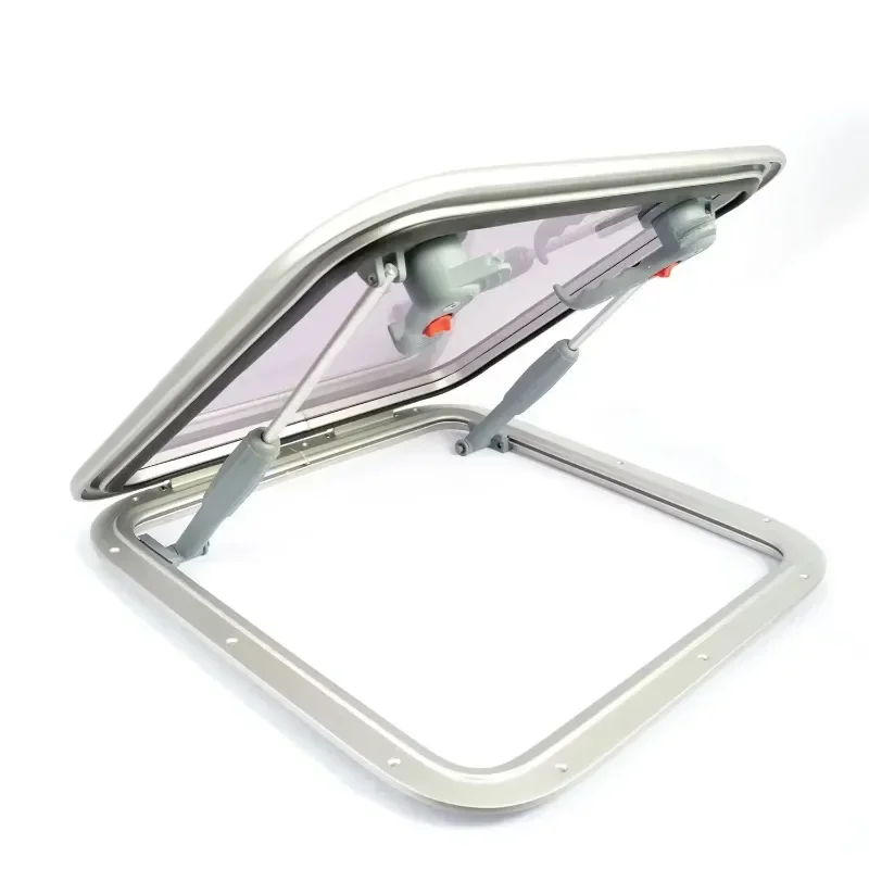 Aluminum Alloy Ship Porthole Multi-size Acrylic Square Deck Hatch Marine Accessories for Sunroof Yacht RV Retrofitting