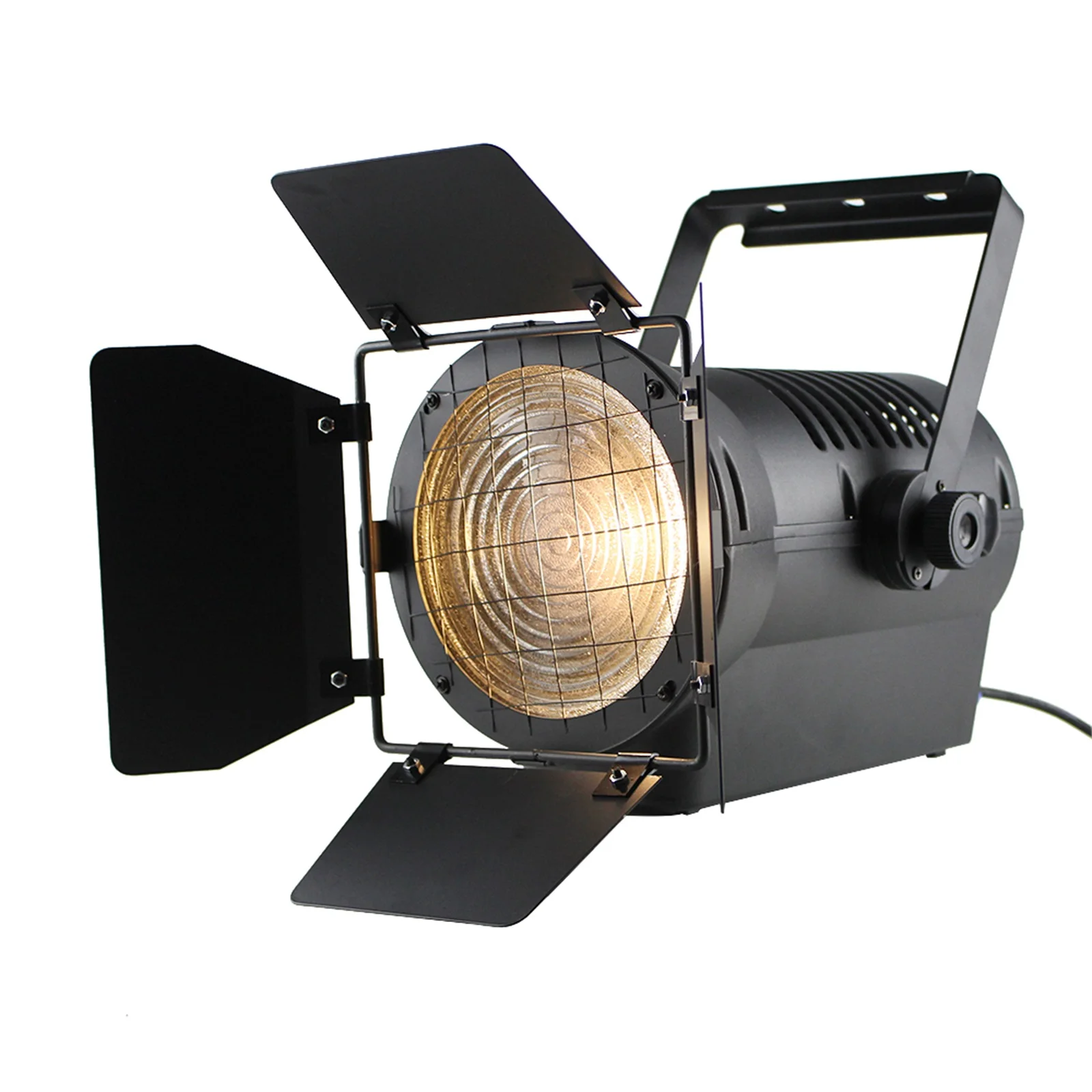 200w Stage Light Led Par Light Spotlight Dmx512 DJ Disco Warm White Lighting 3200k Theater Spotlight W/ Barn Door Voice Control