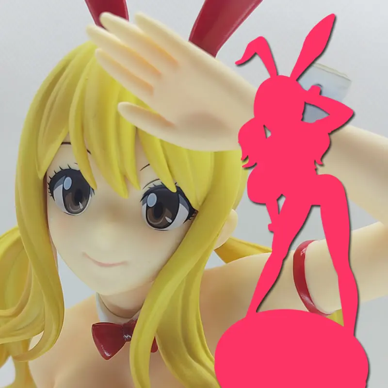 1/4 B-STYLE TV Lucy Heartfilia Bunny Ver. Makaizou Painted Genuine Header 18+ Collection PVC Action Figurine B-0055