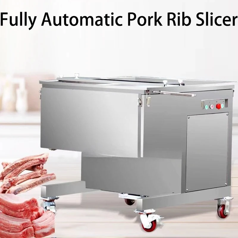 Industrial Grade Pork Rib Slicer - Fresh Lamb Chop Slicer, Automatic Beef Slicer