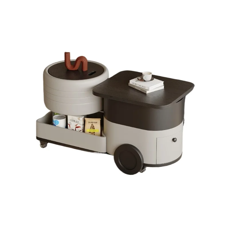 Simple and modern movable lifting edge trolley, creative Internet celebrity small coffee table