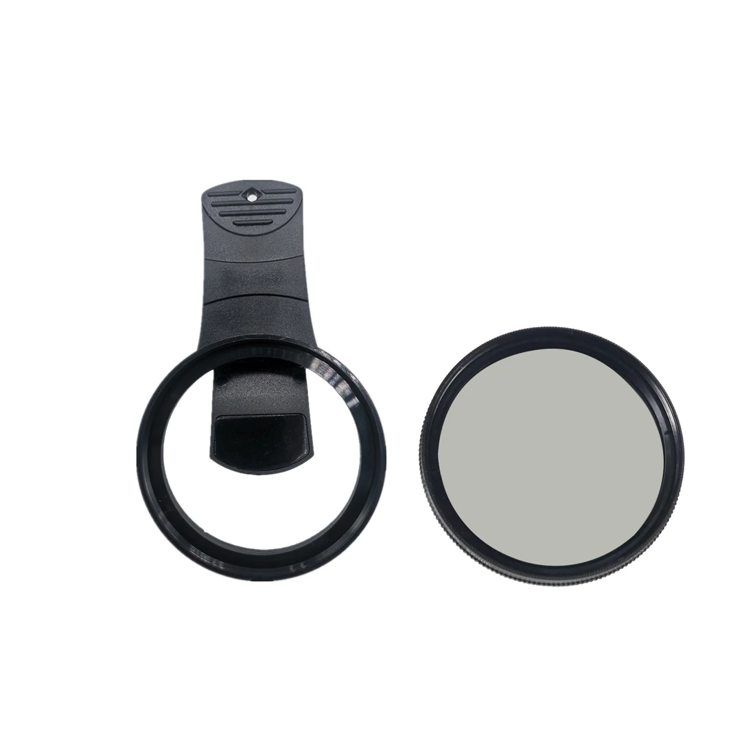 Universal 52MM Circular Portable Polarizer Camera Lens Clip CPL UV Filter Kit for iPhone Mobile Phone Smartphone Lens Clip Mount