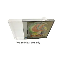 Clear transparent box For NDS   game card color box plastic PET Protector US JP version storage protective box