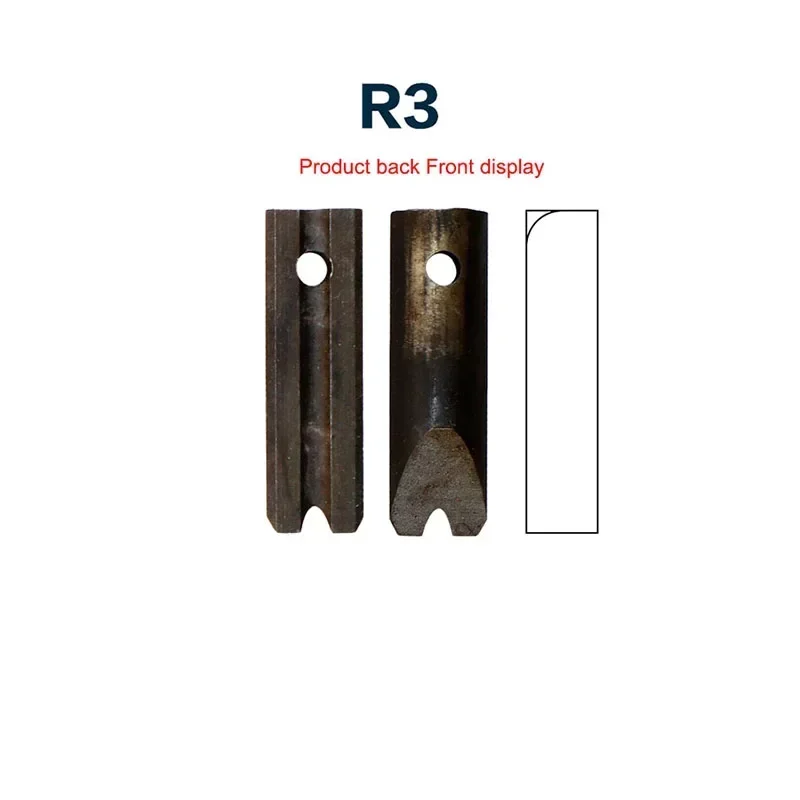 Manual corner-rounding machine tool (cast-iron chamfering machine base and tool holder) with base-mounted corner-rounding blade